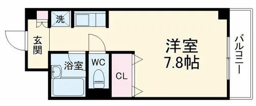 大阪府豊中市曽根西町1丁目【マンション】の間取り