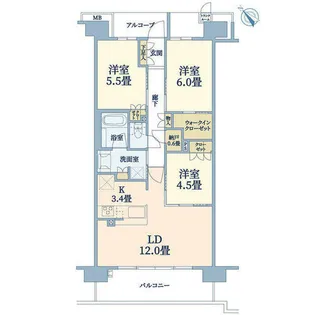 ブランズシティ南草津【11階】の間取り