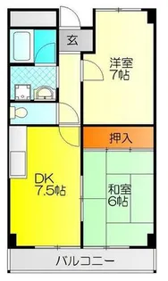 メゾン交楽園【1階】の間取り