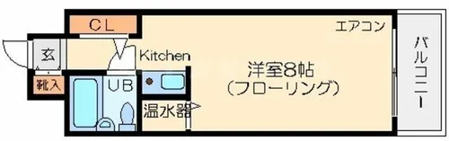 大阪府大阪市東淀川区東中島1丁目【マンション】の間取り