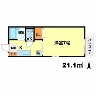 アジアンタムハイツ【1階】の間取り