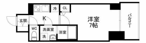 S-RESIDENCE福島Alovita【9階】の間取り