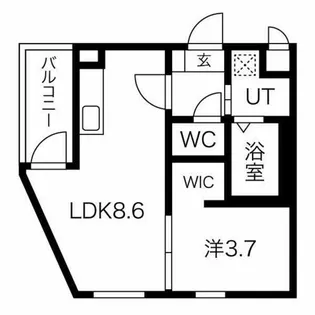 COCONE NAGOYA NORTH【1階】の間取り