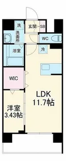 WORVE吹田江坂【10階】の間取り