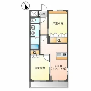 ハーモニーランド【1階】の間取り