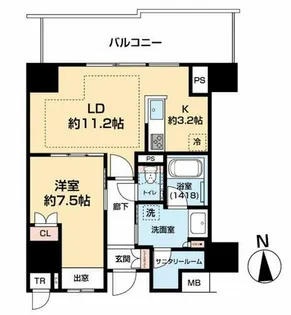 ザ・ハウス豊橋 WEST【1403号室】の間取り