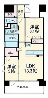 ウェリス西天満【12階】の間取り