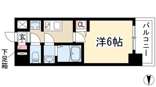 メイクス今池PRIME【706号室】の間取り