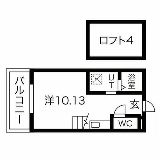 シャトーセルリアンMoriyama【1階】の間取り