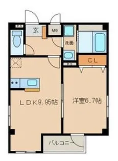 愛知県名古屋市中区千代田2丁目【マンション】の間取り