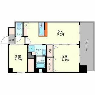 エステムコート新大阪ⅩⅢニスタ【10階】の間取り