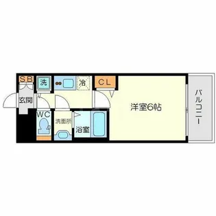 プレサンス新大阪ザ・シティ【3階】の間取り