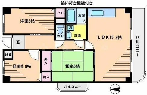 千里オークプライズ【2階】の間取り