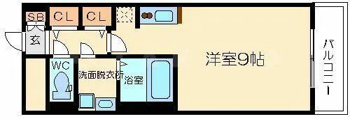 スワンズシティ新大阪【503号室】の間取り