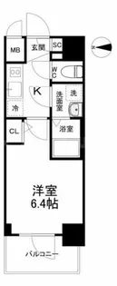 エスリード南森町ラグシス【11階】の間取り