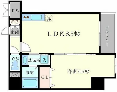 プレアデス千里山田【4階】の間取り