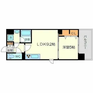 大阪府大阪市淀川区宮原5丁目【マンション】の間取り