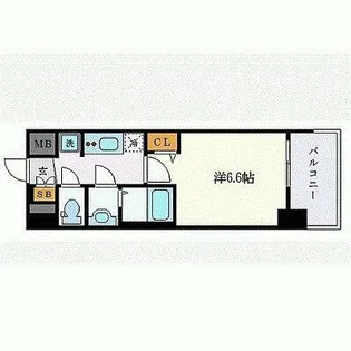 プレサンス名古屋STATIONフレア【5階】の間取り