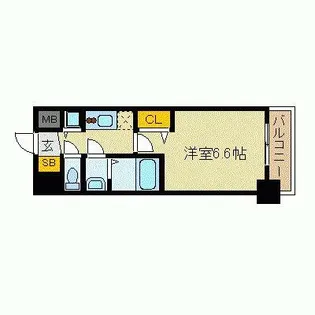 プレサンス名古屋STATIONフレア【4階】の間取り