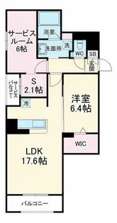 インペリアル大宮【1階】の間取り