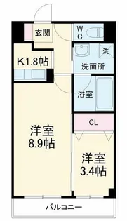アクアライブラ【2階】の間取り