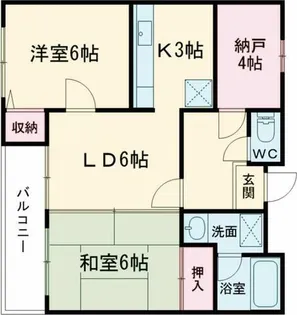 ロジメントコバ【403号室】の間取り