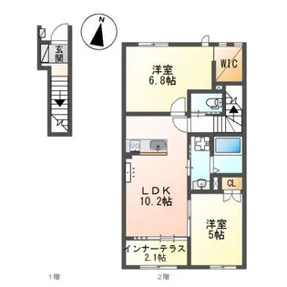 パークサイドヴィレッジ【2階】の間取り