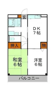 シャトレ手柄【2階】の間取り