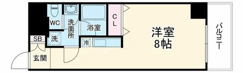 大阪府大阪市北区菅原町【マンション】の間取り