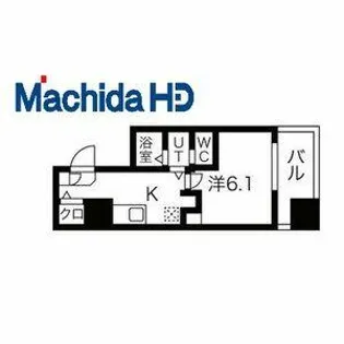 甲斐町エヌエム・キャトフ・ヴァン・アン【2FC号室】の間取り