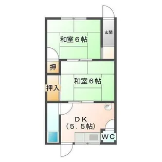 松本マンション【2-3号室】の間取り