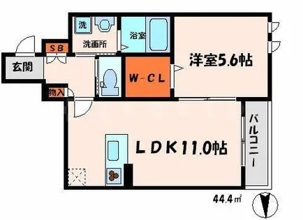 Agio大宮【2階】の間取り