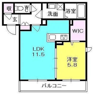 SOL.LEVANTE XI【202号室】の間取り