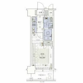 エステムコート梅田・天神橋Ⅲ アヴァンテ【7階】の間取り
