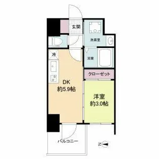 セレニテ新大阪グランデ シュッド【3階】の間取り