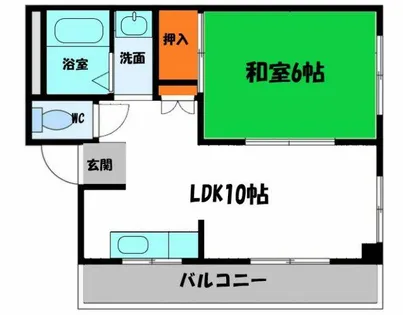 第2ハイツタカヒロ【2階】の間取り