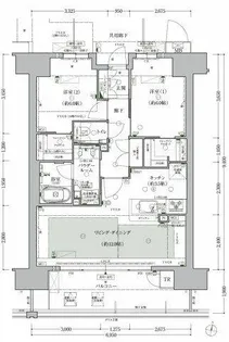 プレミスト靱本町【203号室】の間取り