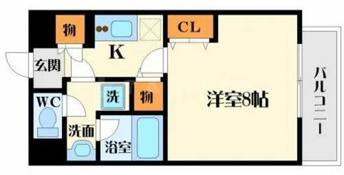 アスール江坂【6階】の間取り
