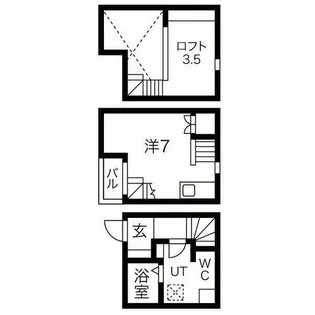 アコモ鳴海【1階】の間取り