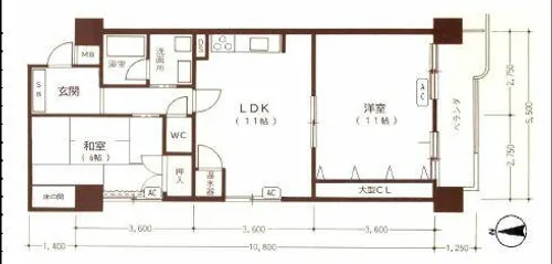 シティコーポ道頓堀【4階】の間取り