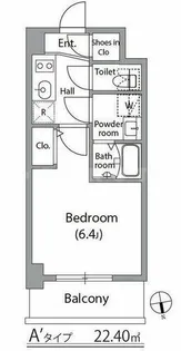 アドバンス西梅田ビオス【2階】の間取り