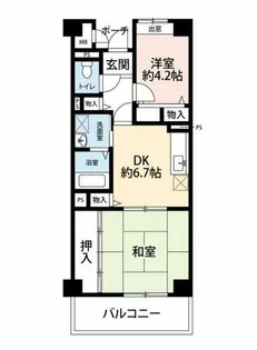 公社賃貸SMALIO 諏訪の森【1-408号室】の間取り
