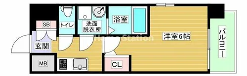 大阪府大阪市港区市岡元町2丁目【マンション】の間取り