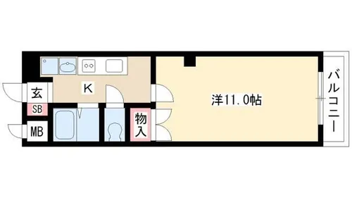 プレジデント・川中【4階】の間取り