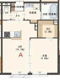 オークヴィラⅡ【102号室】の間取り
