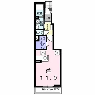 カーサ アリエッタⅠ【1階】の間取り