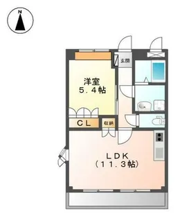 サンフィット【2階】の間取り