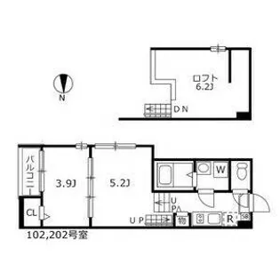 ハーモニーテラス二番Ⅳ【1階】の間取り