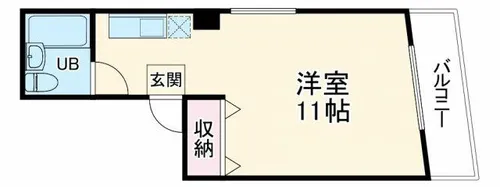 クローバーハイツマキノ【302号室】の間取り