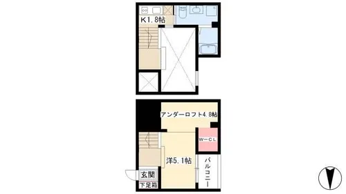 タウリス【2階】の間取り